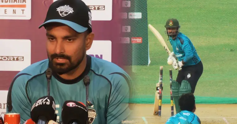 রংপুর রাইডার্সের লোগো; অনুশীলনে লিটন